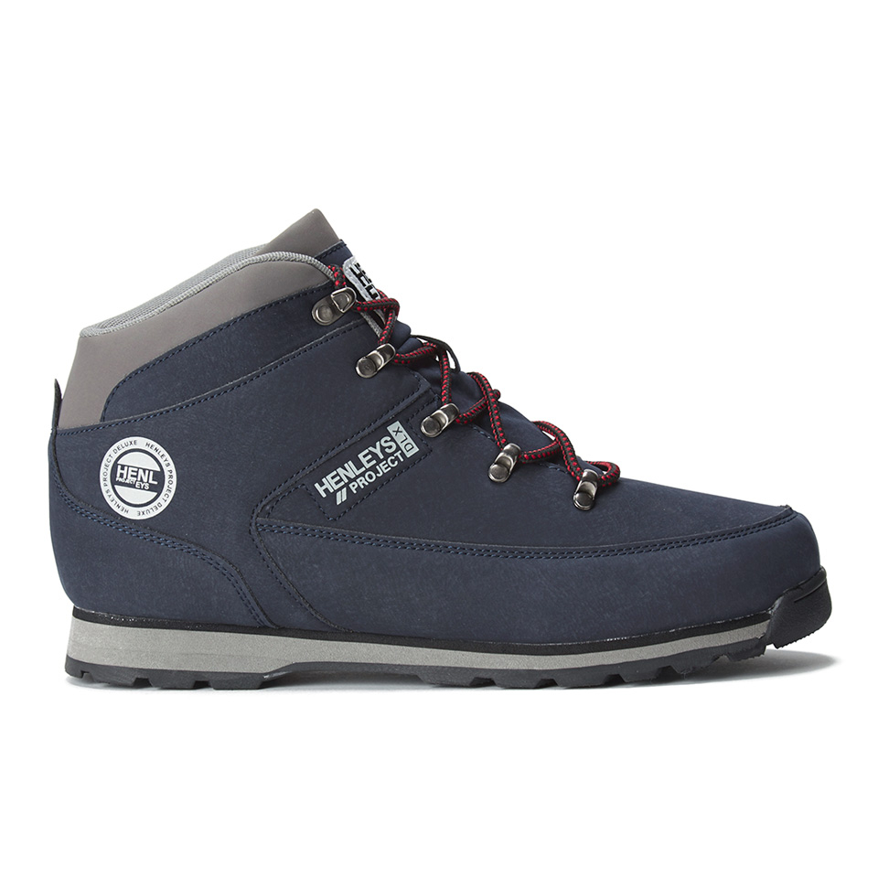 Henleys Men's Hiker Boots Navy Mens Footwear Zavvi