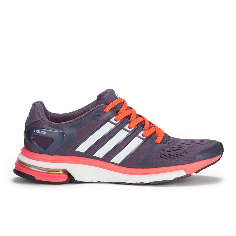 purple and orange adidas shoes
