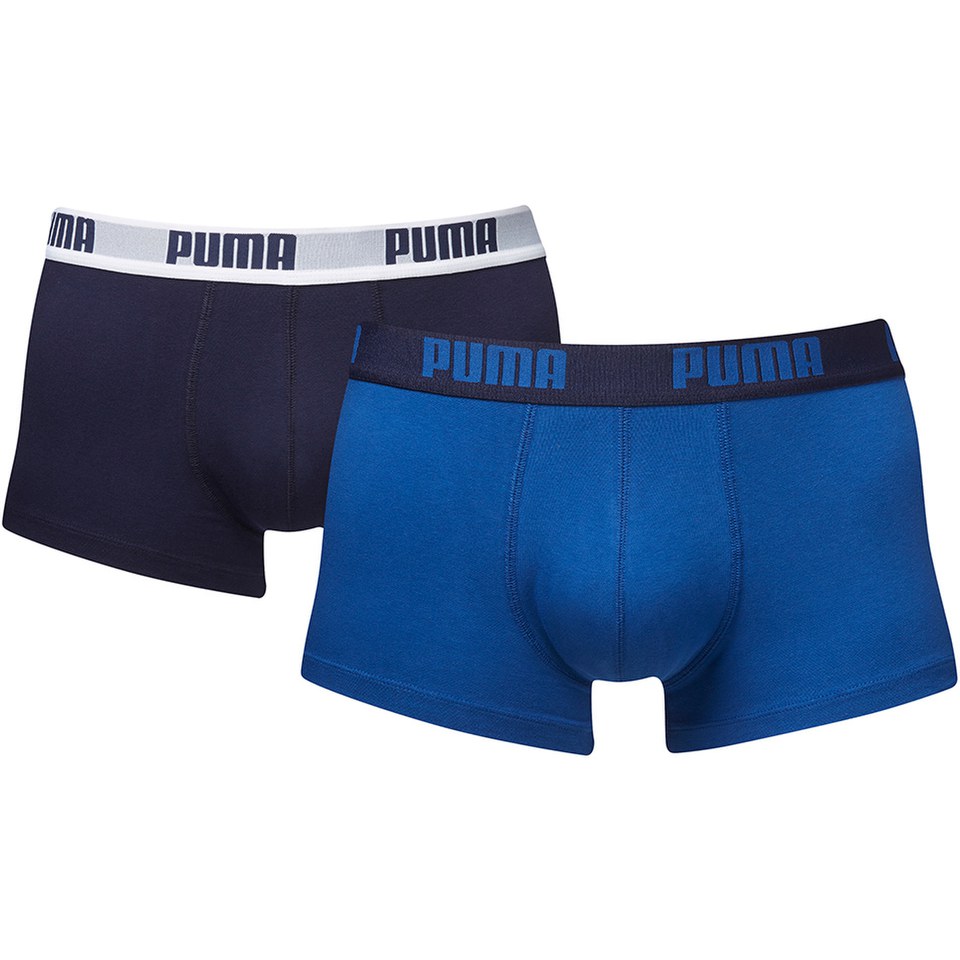 Puma Men's 2 Pack Boxers - Navy/Royal Mens Underwear | Zavvi