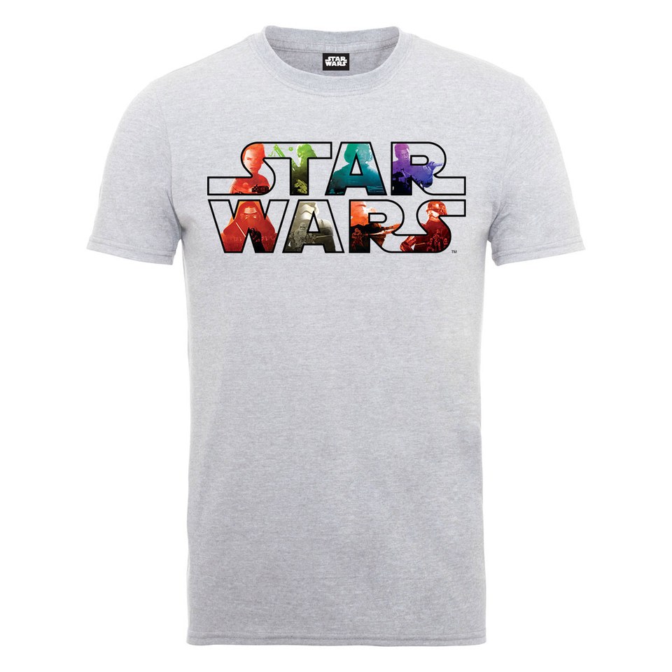 Star Wars Men S The Force Awakens Heroes And Villains Logo T Shirt