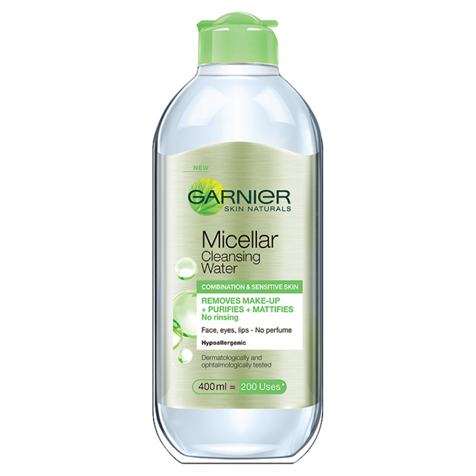 Garnier Micellar Water Facial Cleanser Combination Skin 400ml | HQ Hair