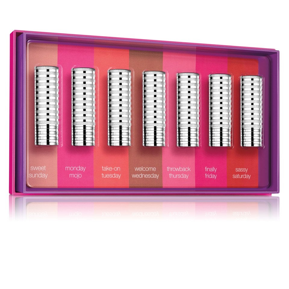 Clinique Days Of Week Coffret Cadeau Rouge à Lèvres Longtemps Avec Une Valeur De 109