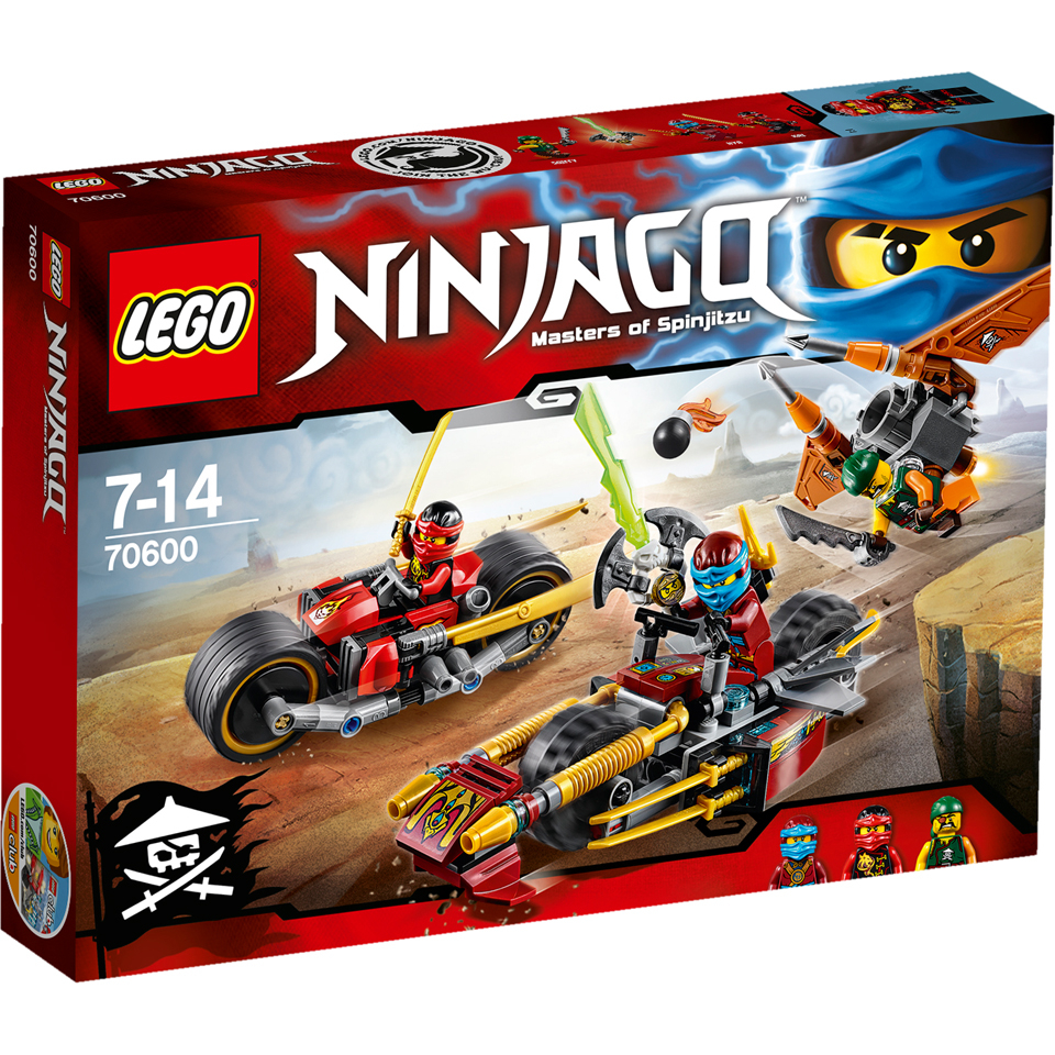 lego ninjago ninja bike chase
