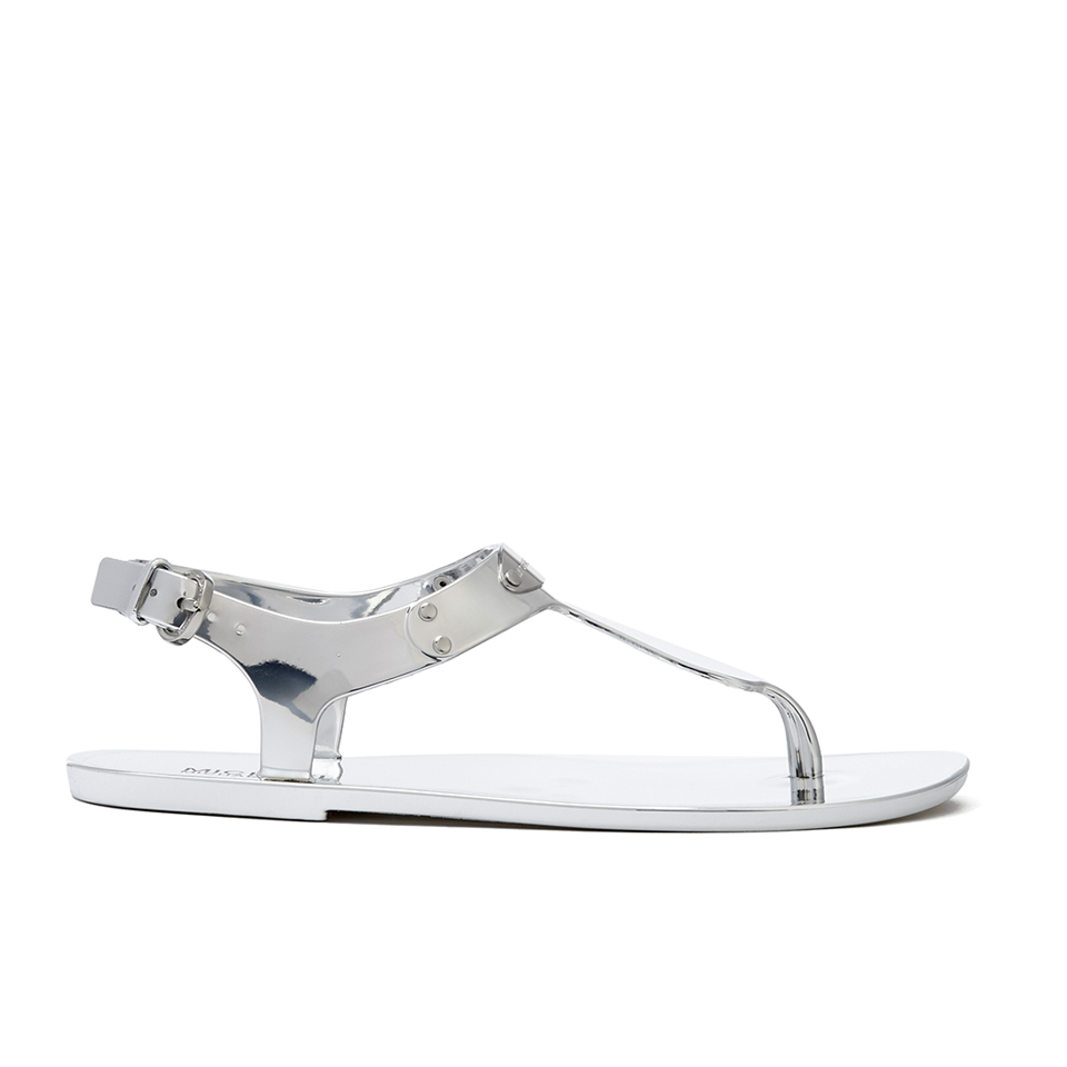 michael kors white jelly sandals