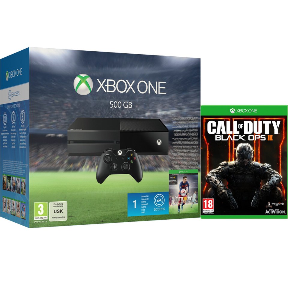 Xbox One 500GB Console - Includes FIFA 16 & Call of Duty: Black Ops III Xbox One 500GB Console - Includes FIFA 16 & Call of Duty: Black Ops III -