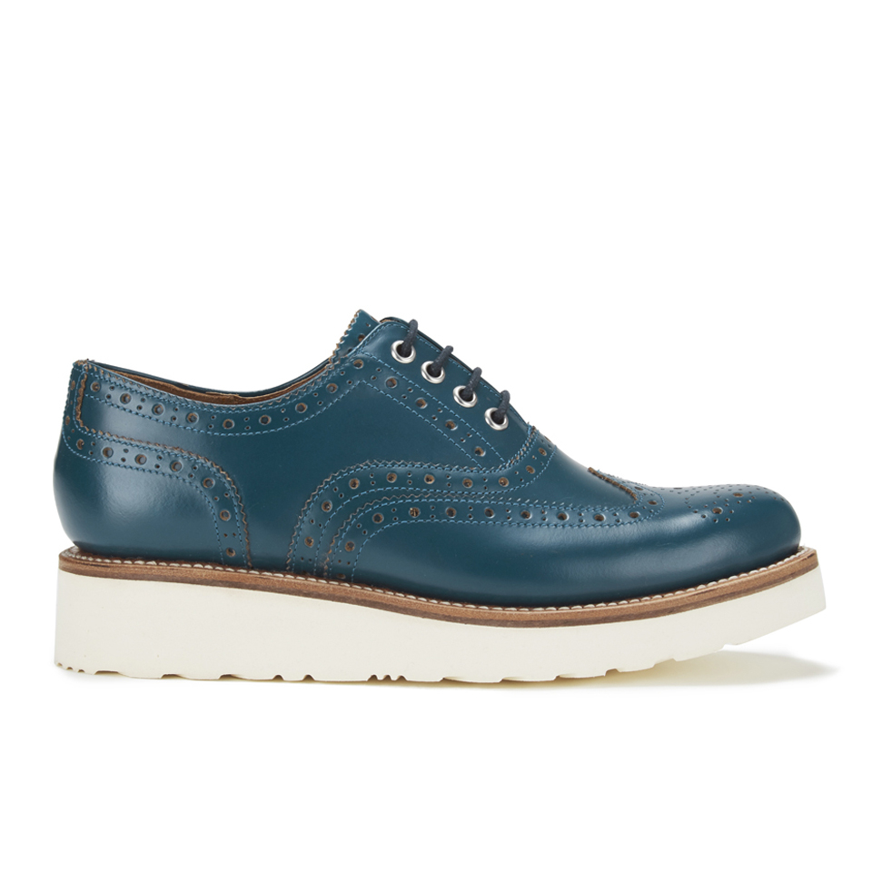 teal brogues