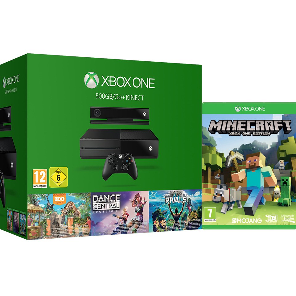 Xbox One Holiday Value Bundle - Includes Minecraft Games ...