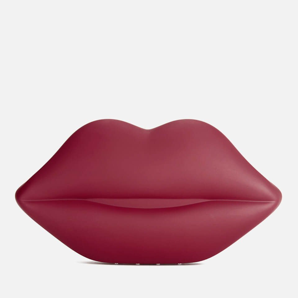 lulu guinness red lips clutch
