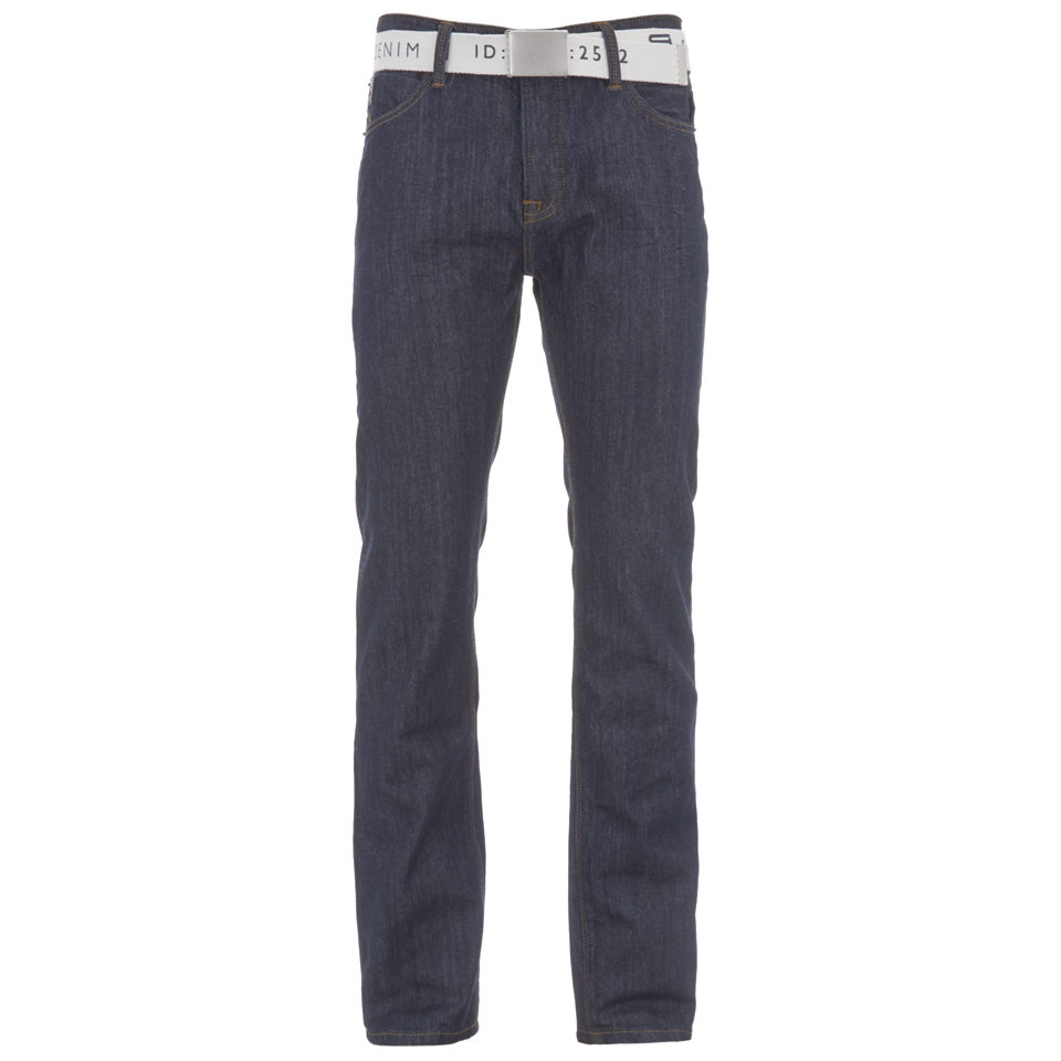 Smith & Jones Men's Farrier Belted Denim Jeans - Dark Wash Mens ...