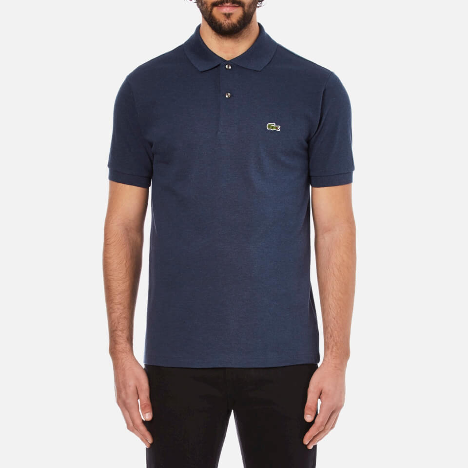 Lacoste Men's Short Sleeve Marl Polo Shirt - Dark Blue ...