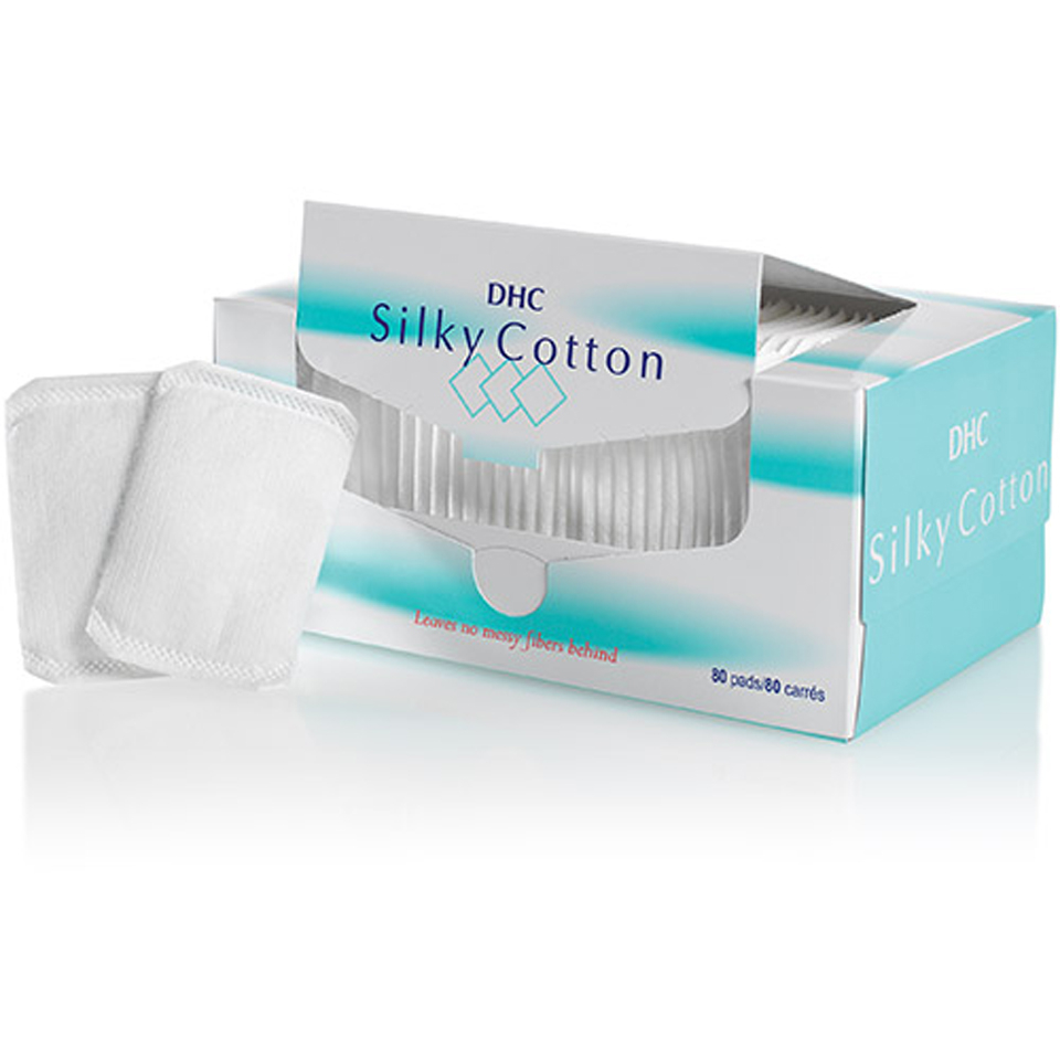 Dhc Silky Cotton Cosmetic Pads 80 Pack Free Shipping Lookfantastic