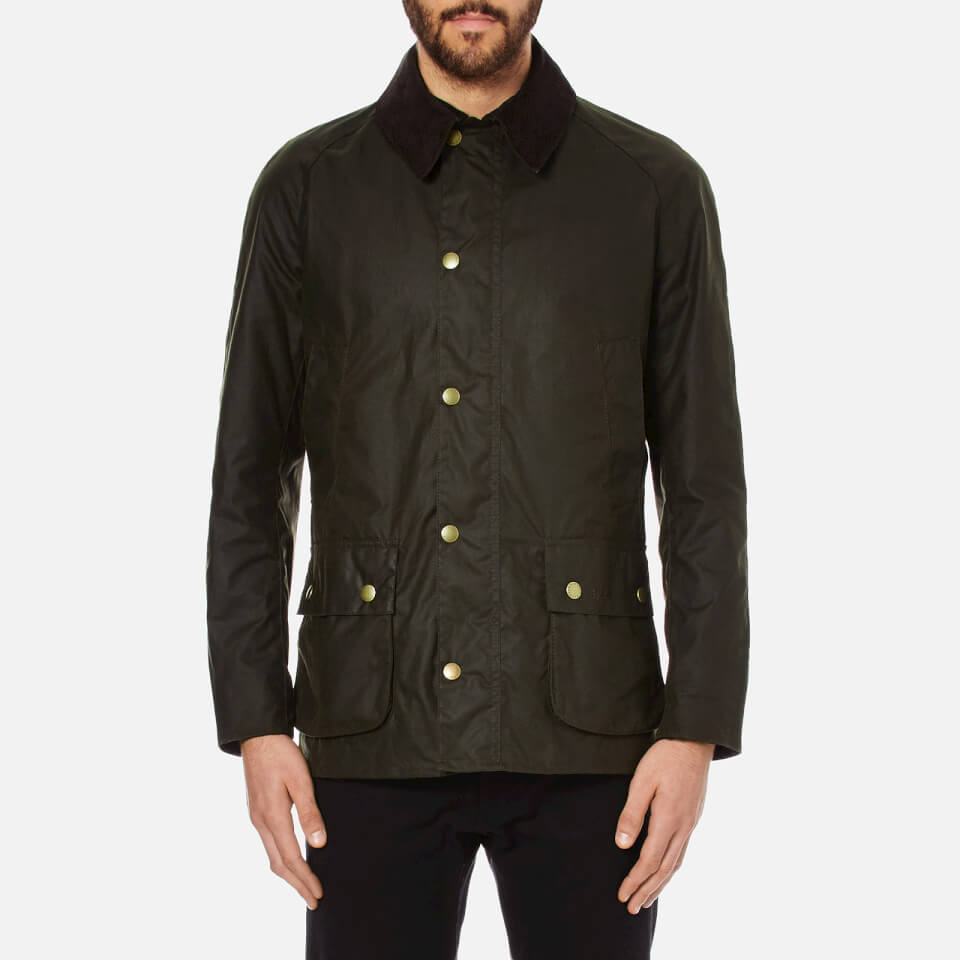 Barbour Men's Ashby Wax Jacket - Olive - Free UK Delivery over £50