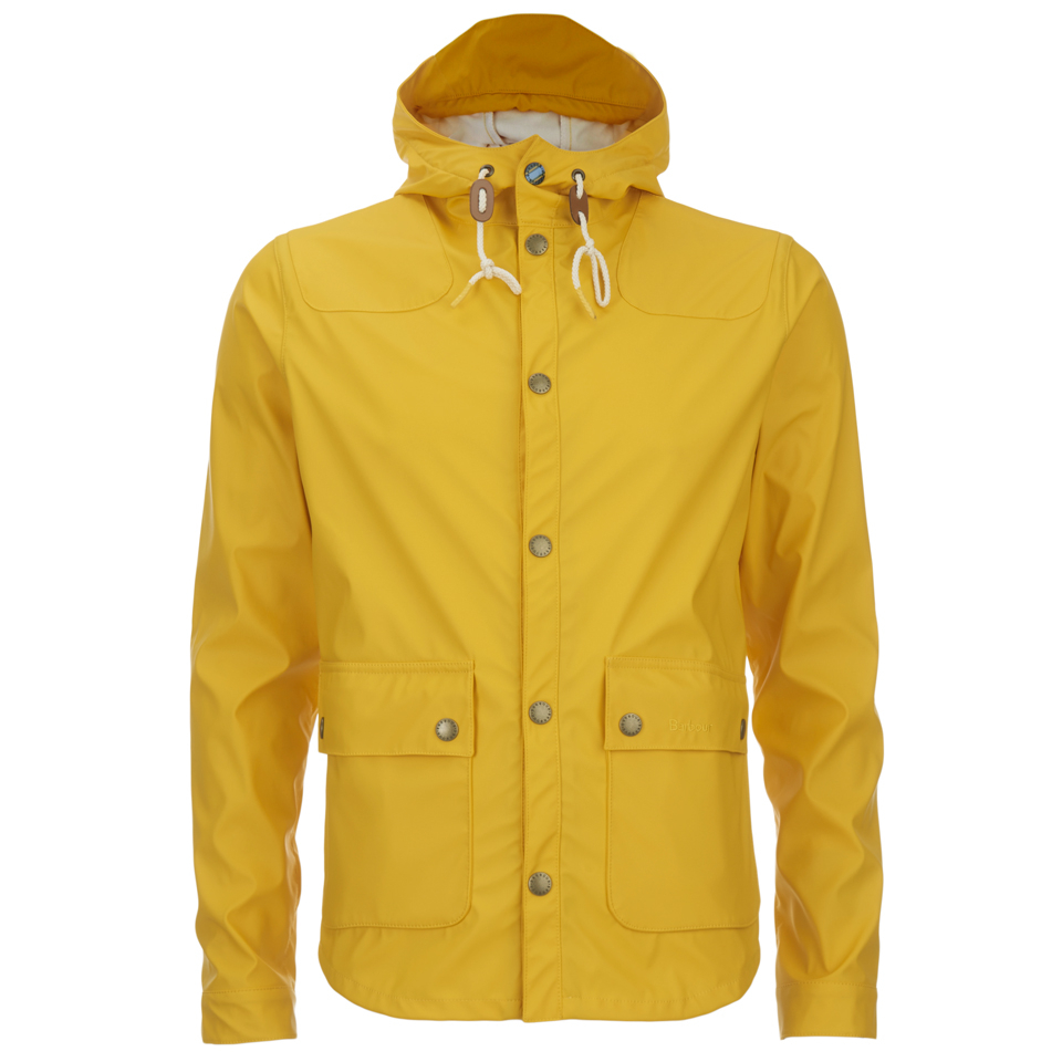 mens yellow barbour jacket