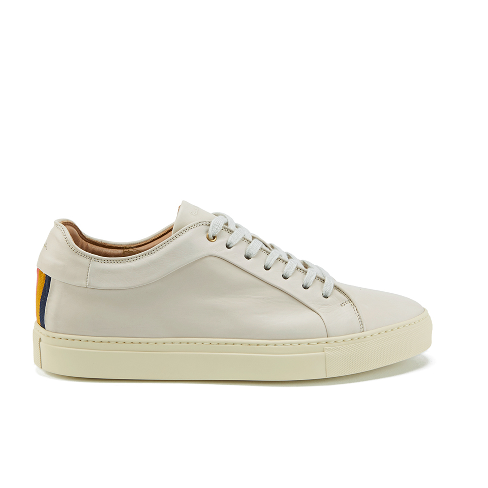 Paul Smith Shoes Men's Nastro Leather Cupsole Trainers - Quiet White ...