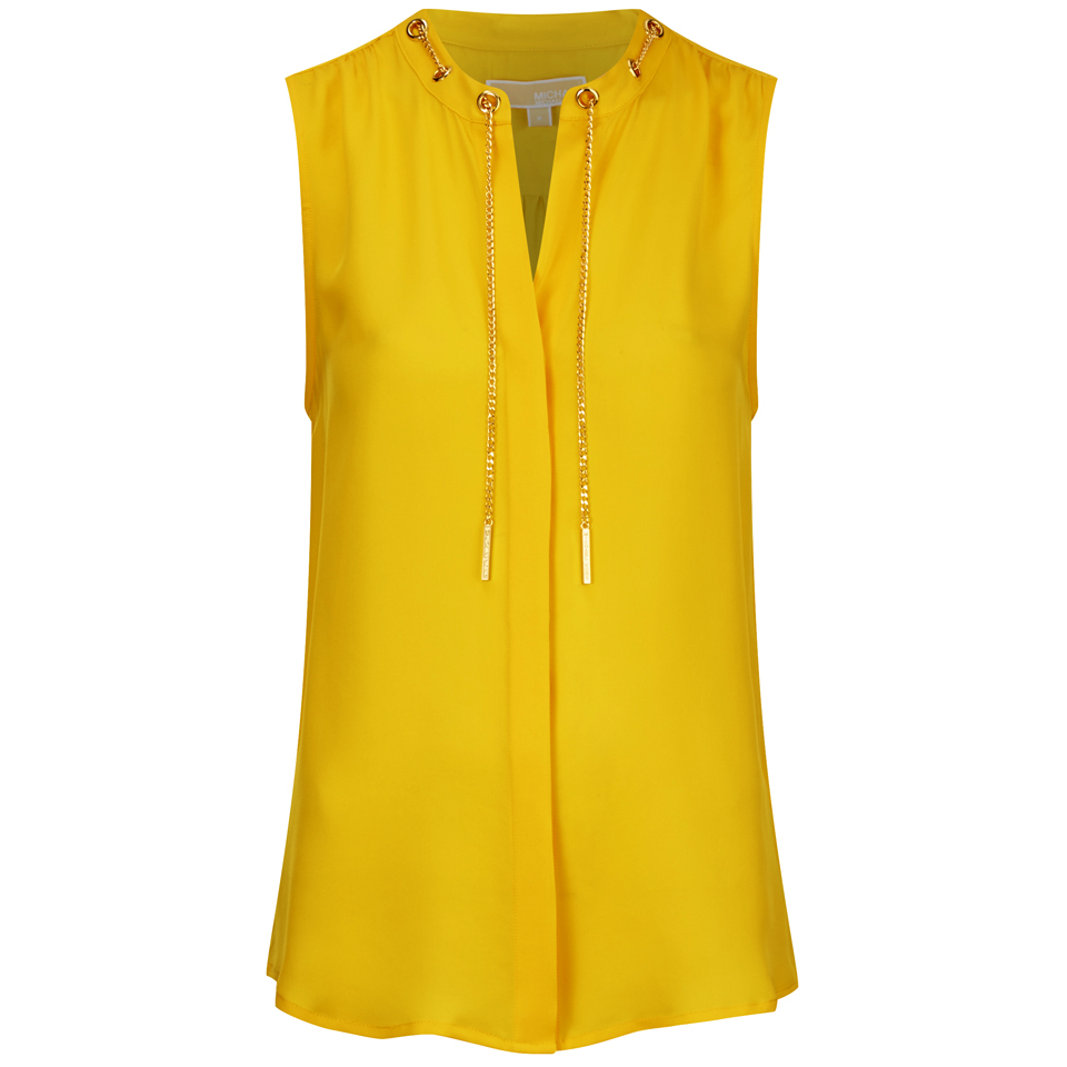 michael kors yellow blouse