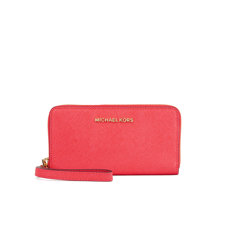 coral michael kors purse