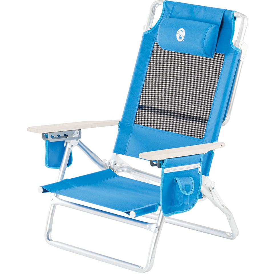 Coleman Low Recliner Chair Blue Garden Zavvi