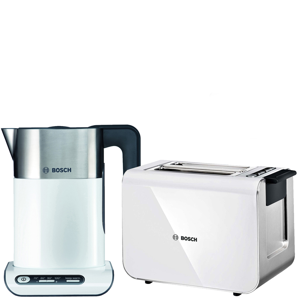 Bosch Styline Collection Kettle and Toaster Bundle White Bosch Styline Collection Kettle and Toaster Bundle White