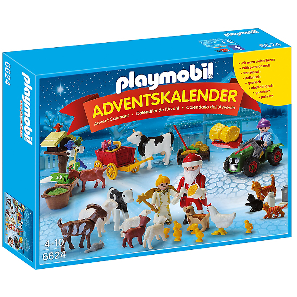 Playmobil Advent Calendar Christmas On The Farm 6624 Toys TheHut