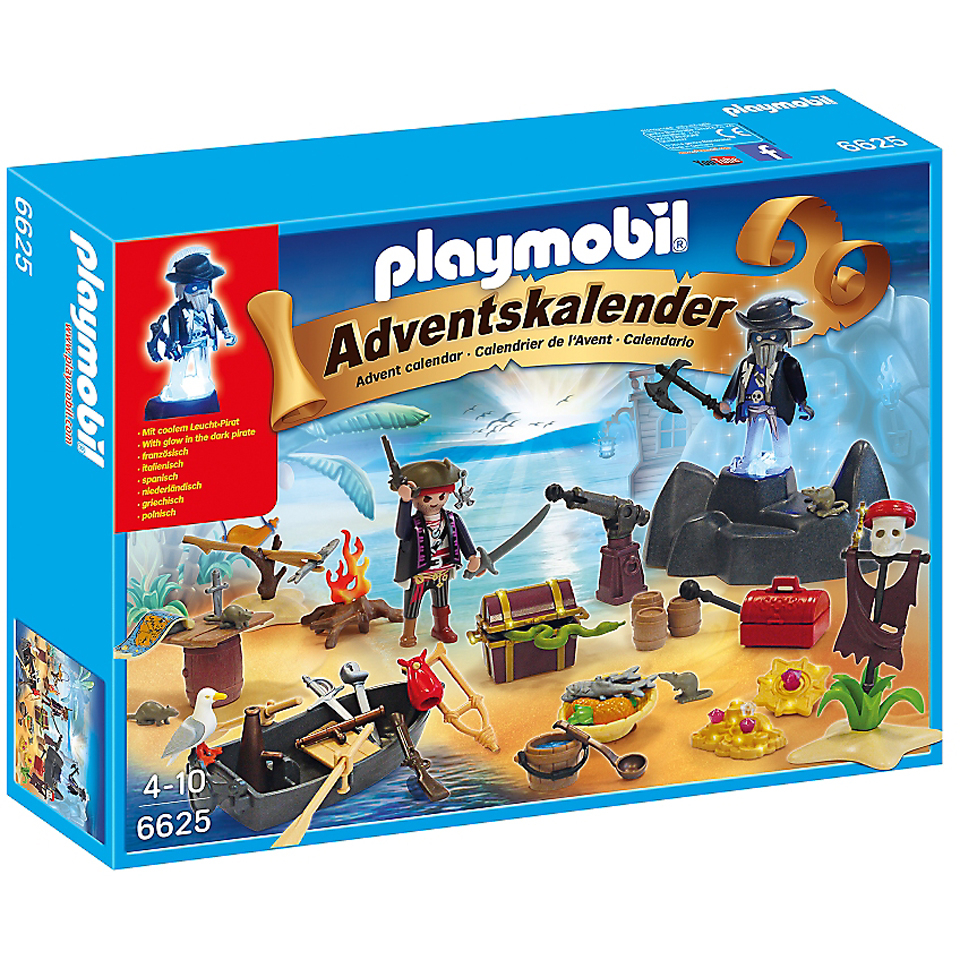 Playmobil Advent Calendar "Secret Pirates Treasure Island" (6625) Toys