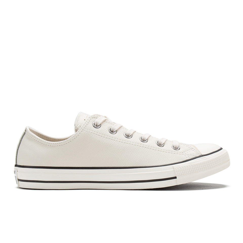 white leather converse with black stripe