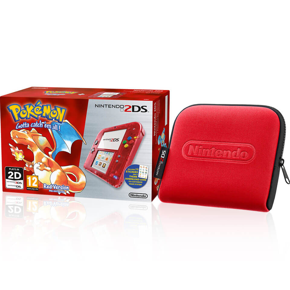 Nintendo 2ds Special Edition Pokemon Red Version Red Case Nintendo Official Uk Store