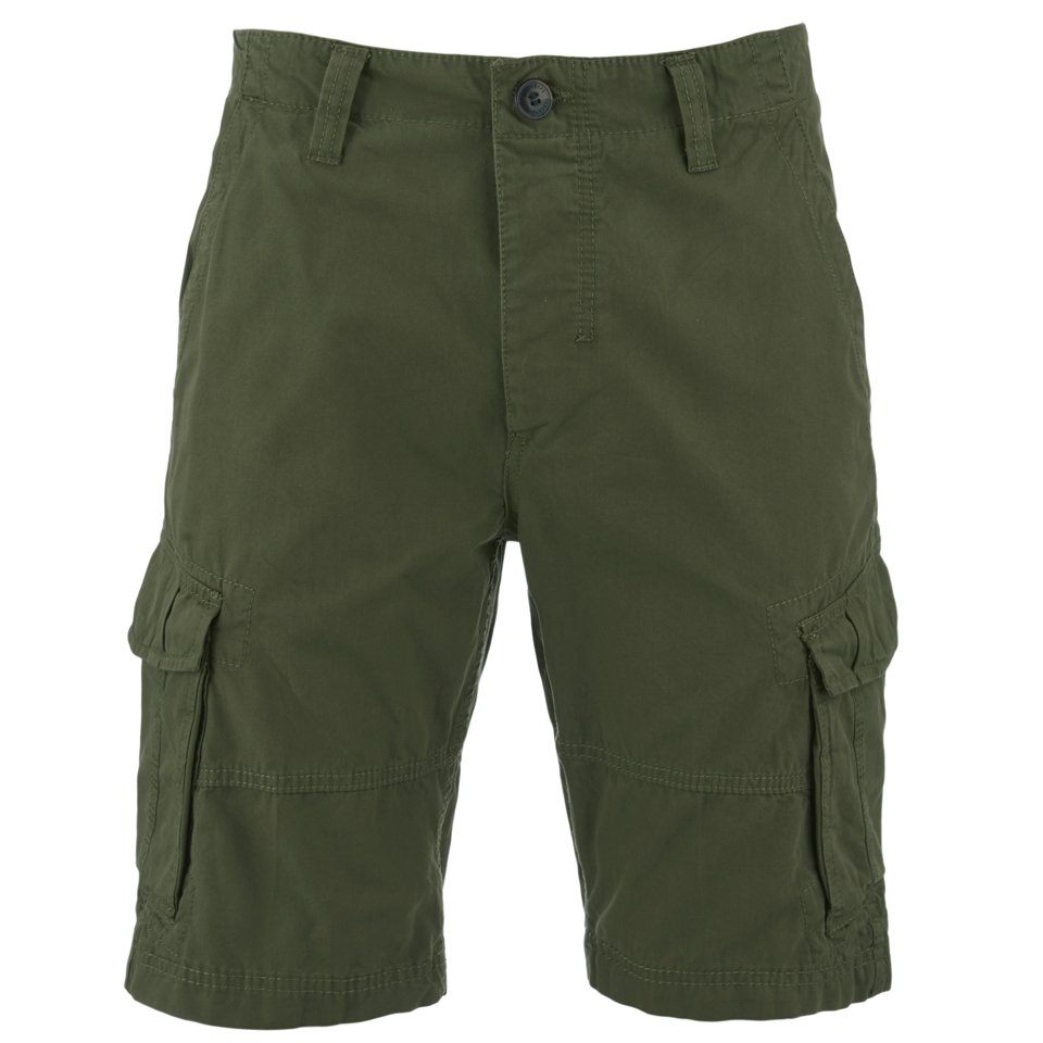 Threadbare Men's Hulk Cargo Shorts Khaki Mens Clothing