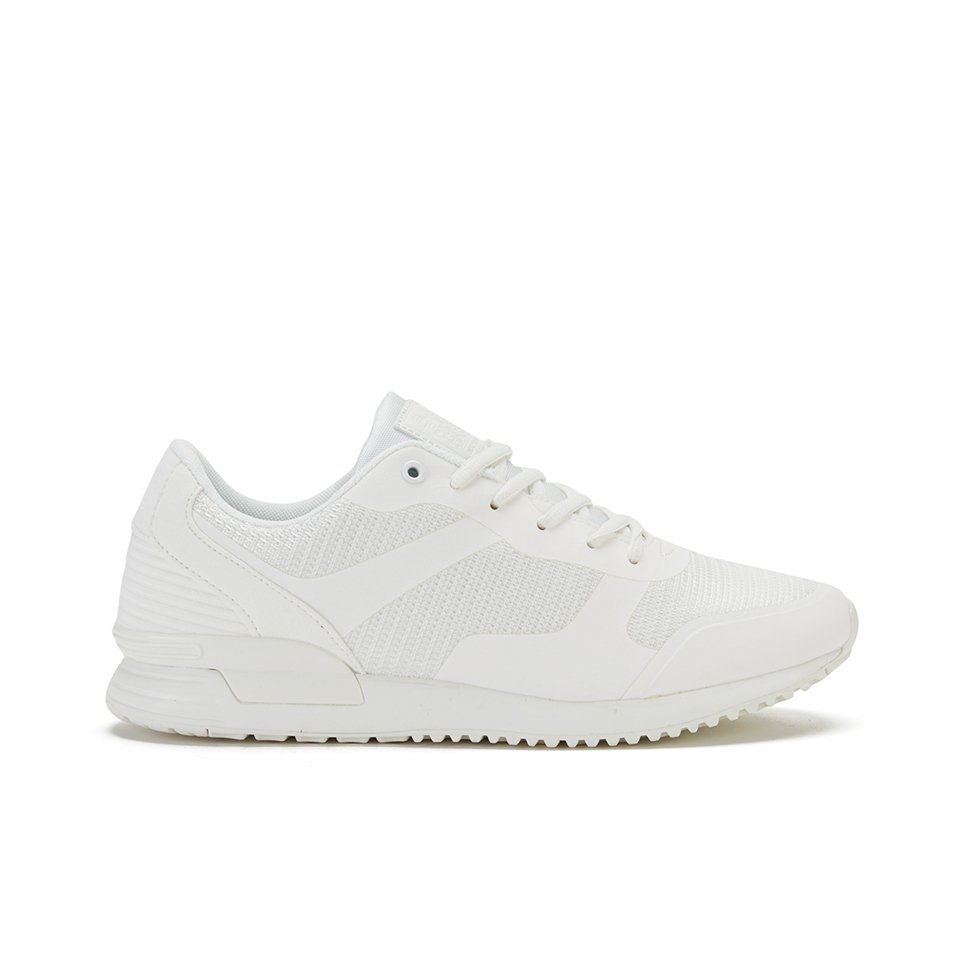 white crosshatch trainers