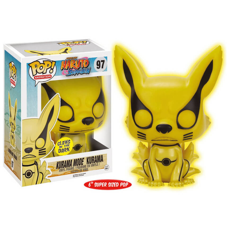 Naruto Kurama 6 Inch Oversized GITD Limited Edition Pop! Vinyl Figure Merchandise | Zavvi