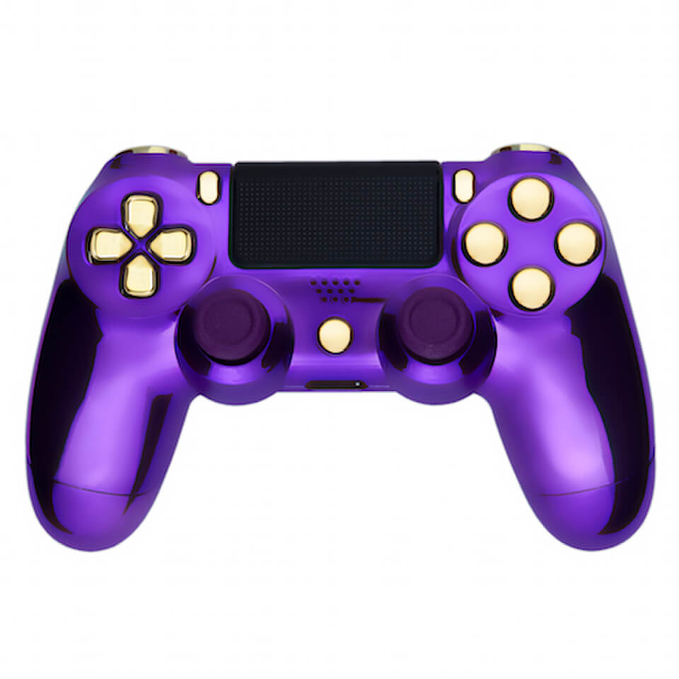 PlayStation DualShock 4 Custom Controller - Chrome Purple ...