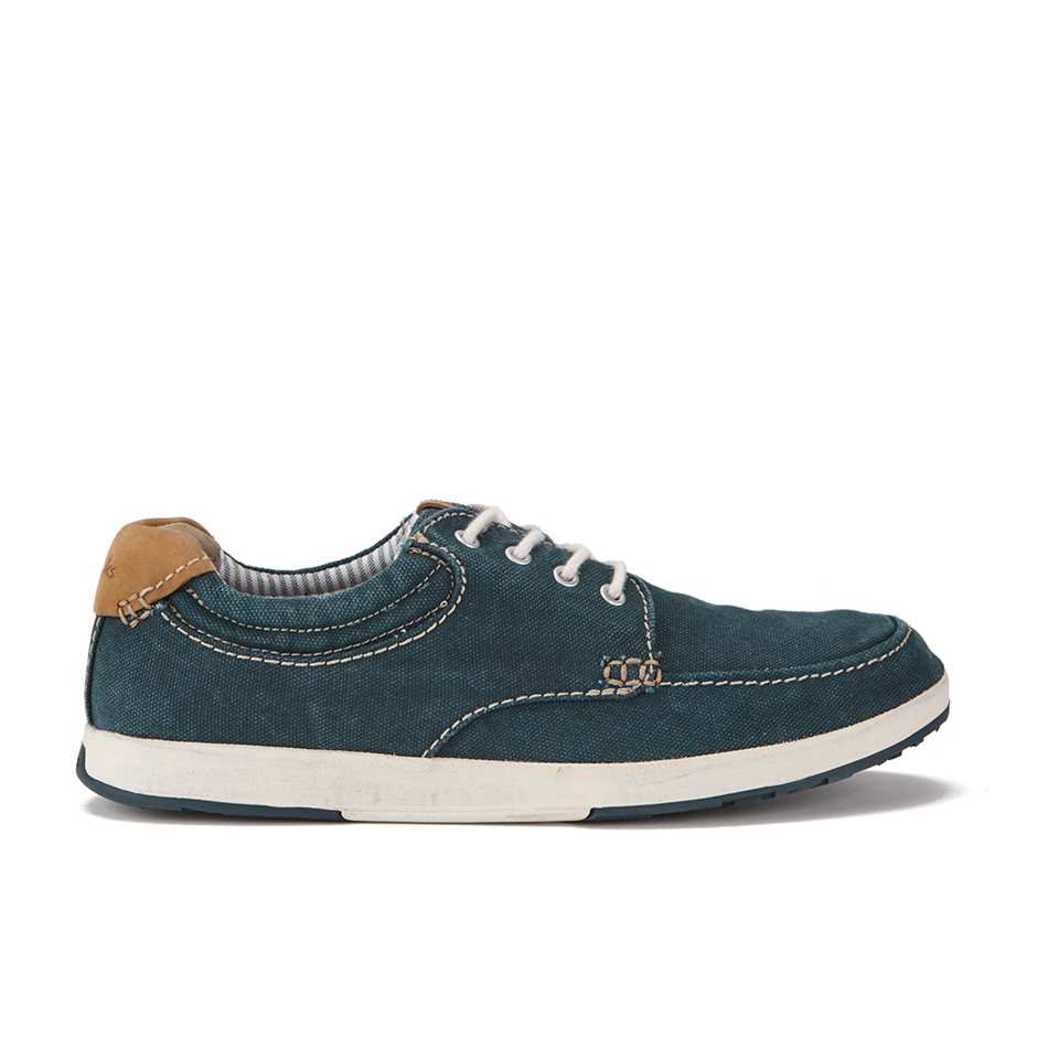 Clarks Men's Norwin Vibe Canvas Boat Shoes - Navy | FREE UK Delivery ...