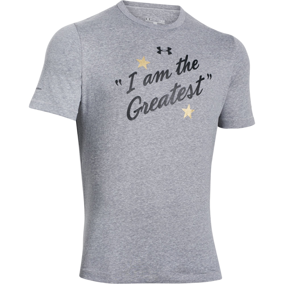 Under Armour Men S Muhammad Ali I Am The Greatest T Shirt Grey