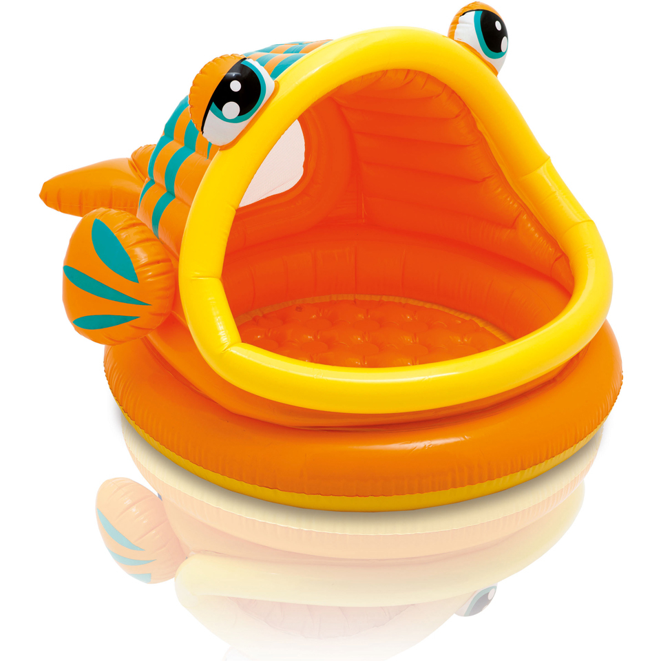 intex lazy fish baby shade pool