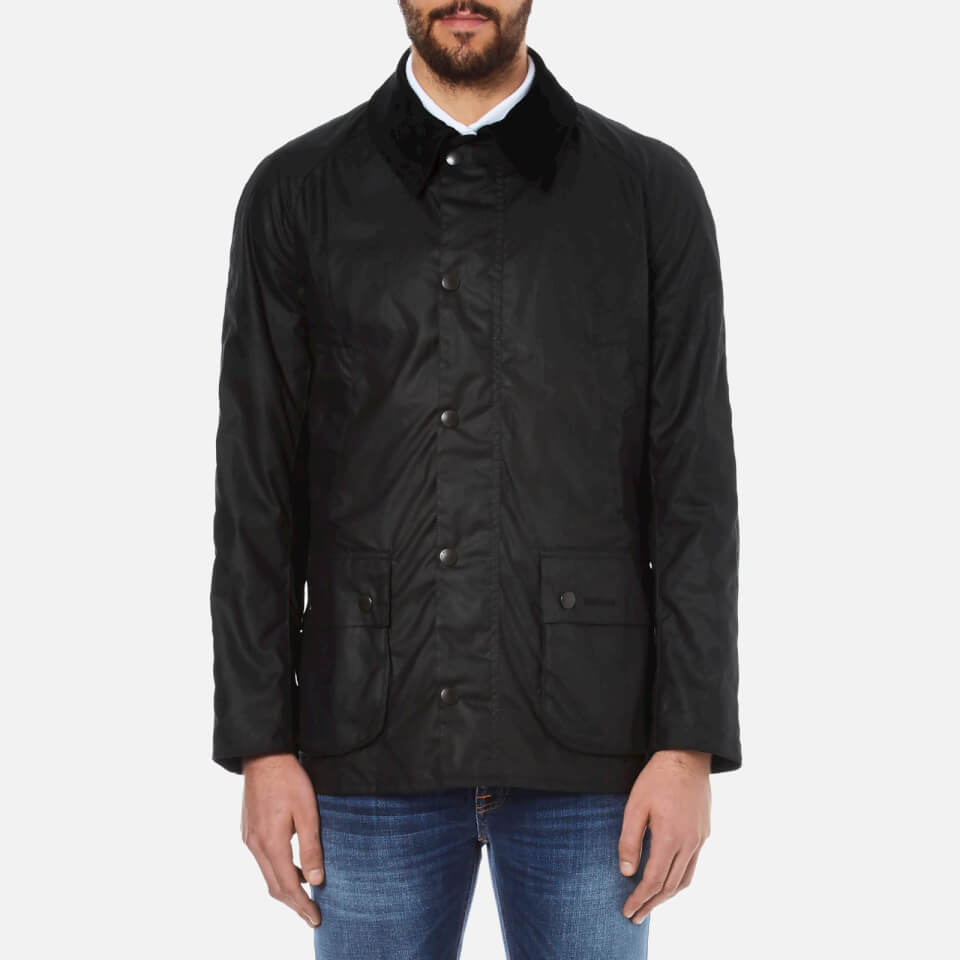 Barbour Heritage Men's Ashby Waxed Jacket - Black - Free UK Delivery ...