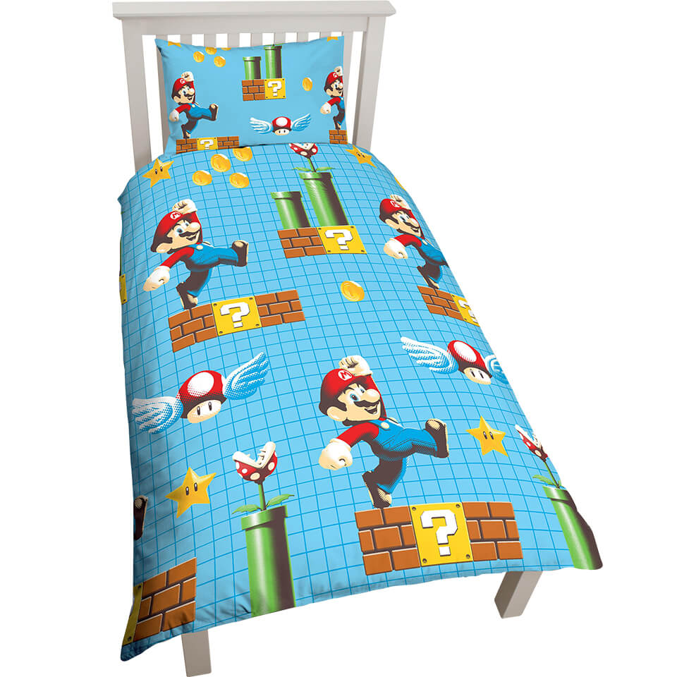 Mario Single Duvet Cover Set Nintendo Official Uk Store