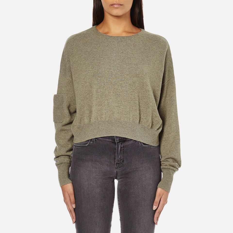 Helmut Lang Women's Cashmere Essentials Seamless Jumper Moss Melange