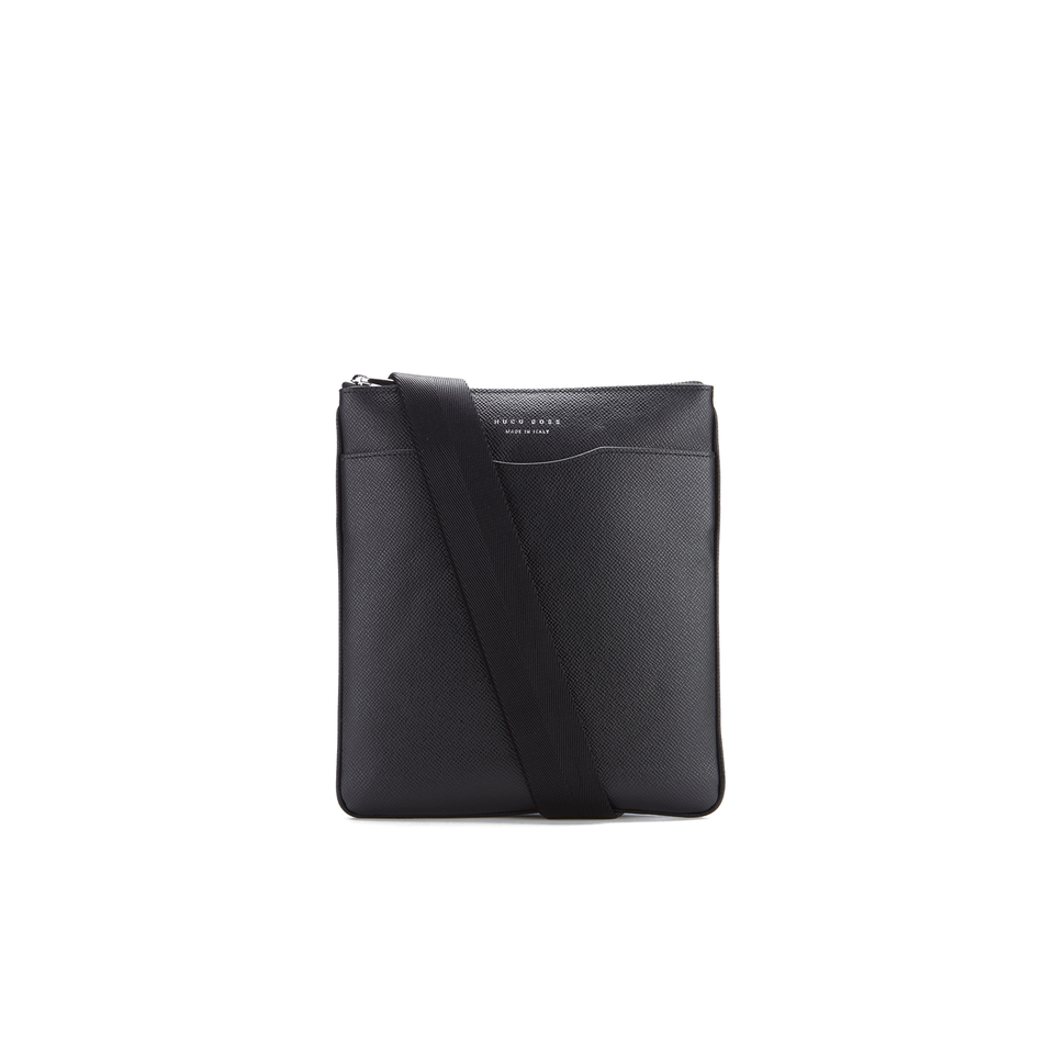 BOSS Hugo Boss Signature Zip Cross Body Bag Black