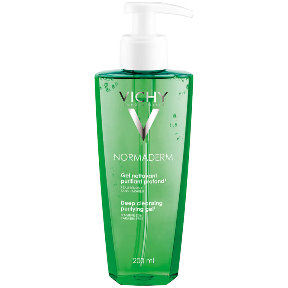 Vichy Normaderm Daily Deep Cleansing Gel Acne Face Wash with Salicylic