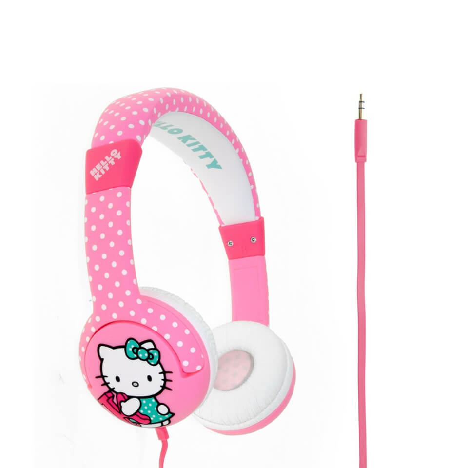 Hello Kitty Children's OnEar Headphones Hot Polka Dot IWOOT