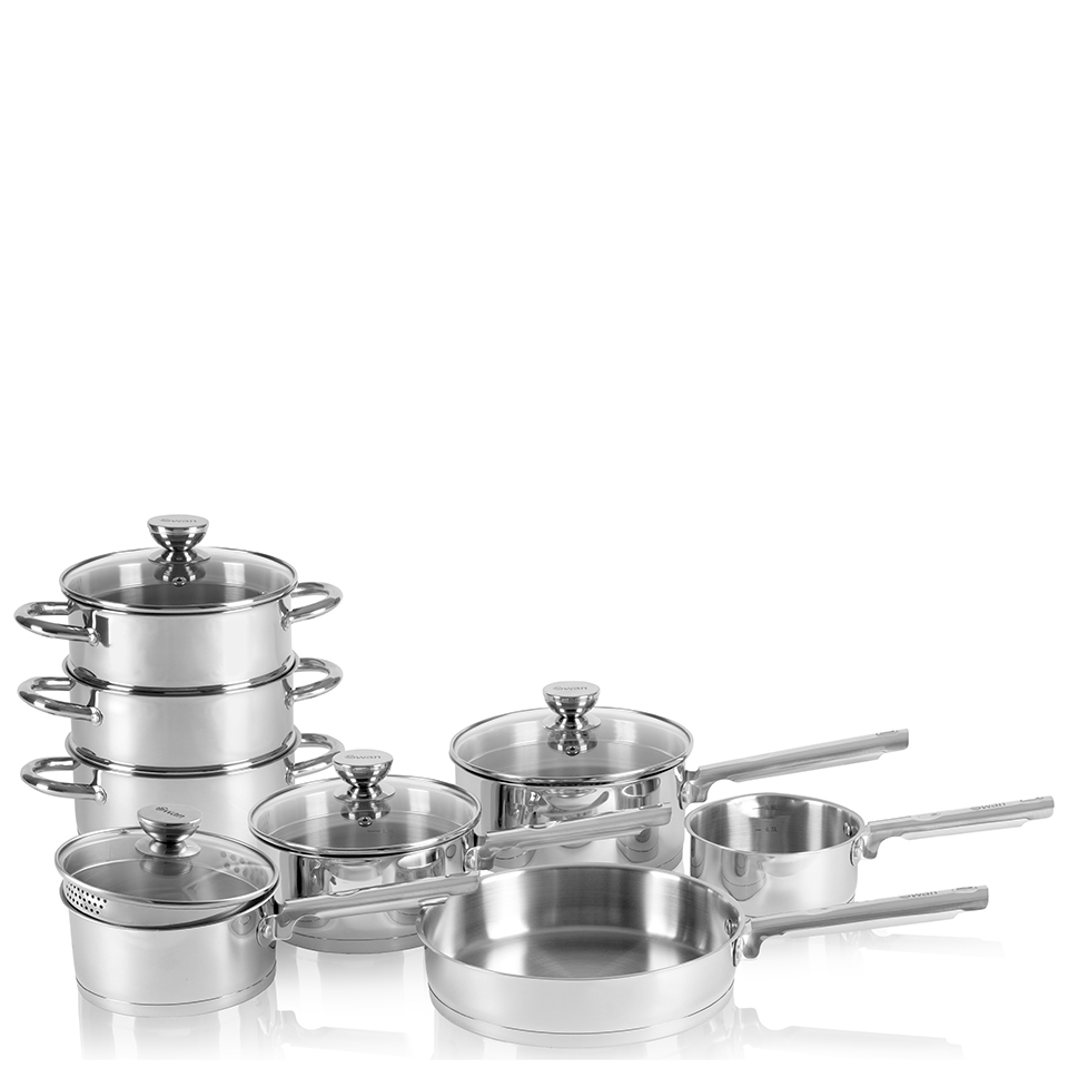 Swan Pan Set with Pouring Spouts Stainless Steel IWOOT