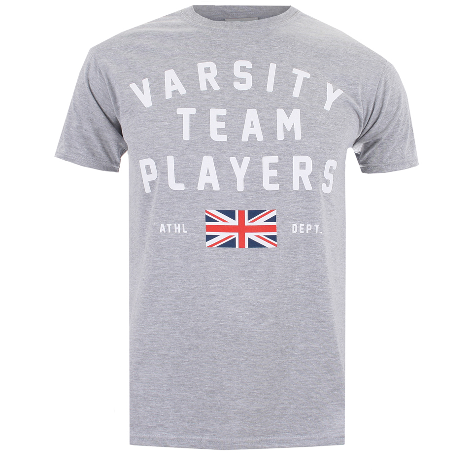 Varsity Team Players Men's Union TShirt Sports Grey Clothing Zavvi