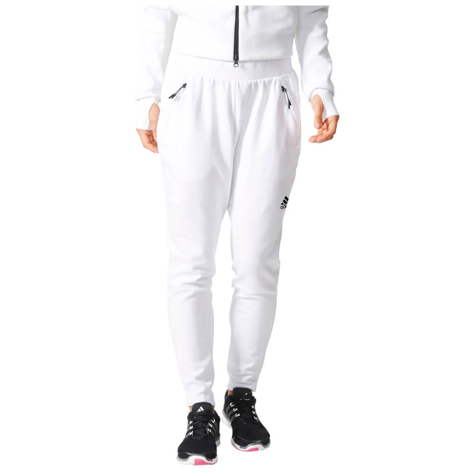 Adidas Women S Zne Tapered Training Pants White Probikekit Com Adidas Women S Zne Tapered Training Pants White Probikekit Com