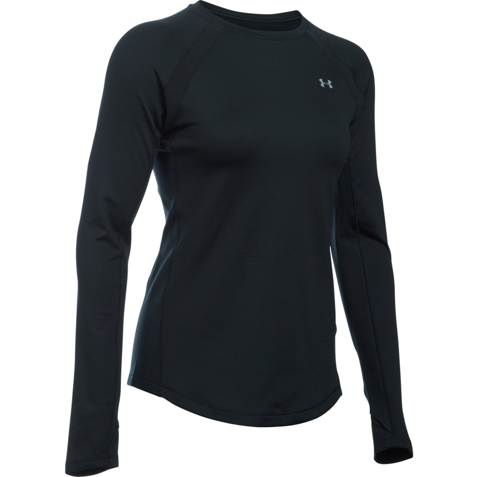 Under Armour Women's ColdGear Armour Crew Long Sleeve Shirt Black