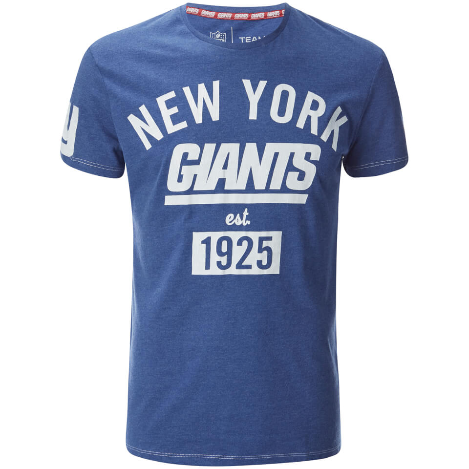 NFL Men's New York Giants Logo TShirt Blue Clothing