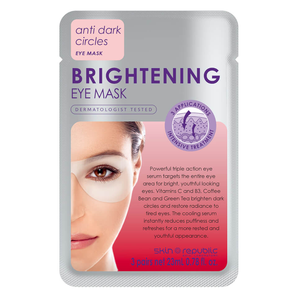 Skin Republic Brightening Eye Mask 18g (3 Pairs) Free Shipping