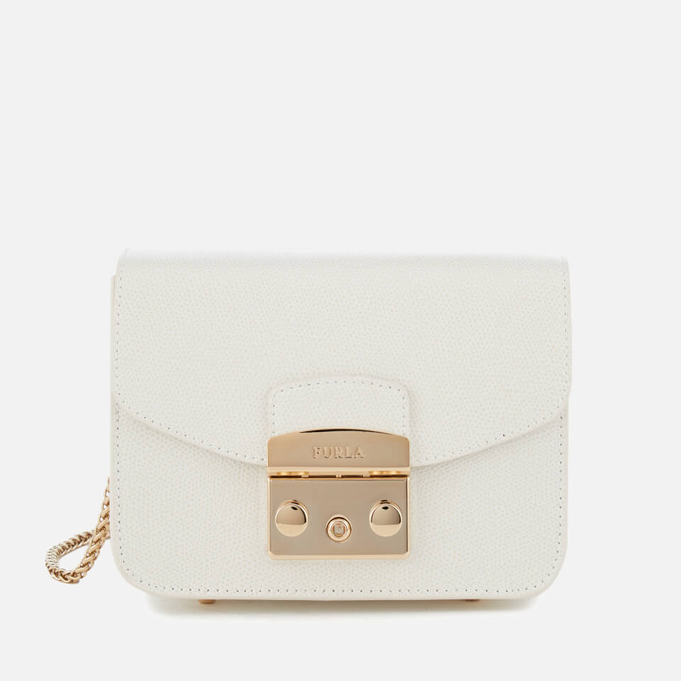 Furla Women's Metropolis Mini Cross Body Bag White