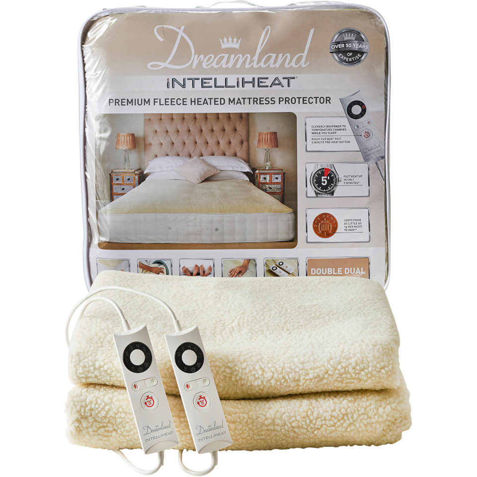 Dreamland 16306 Sleepwell Intelliheat Soft Fleece Heated Mattress