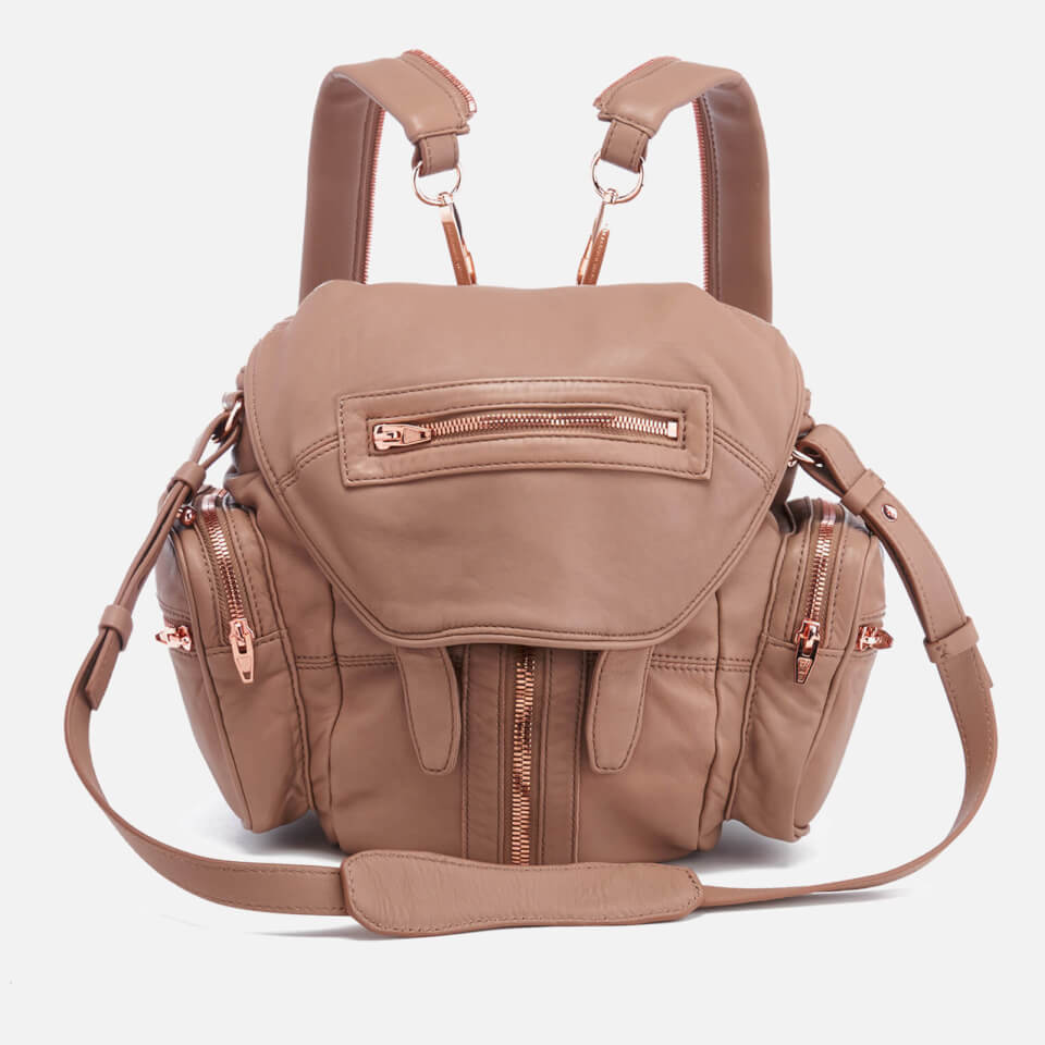 Alexander Wang Women&#39;s Mini Marti Latte Washed Leather Backpack - Latte - Free UK Delivery Available