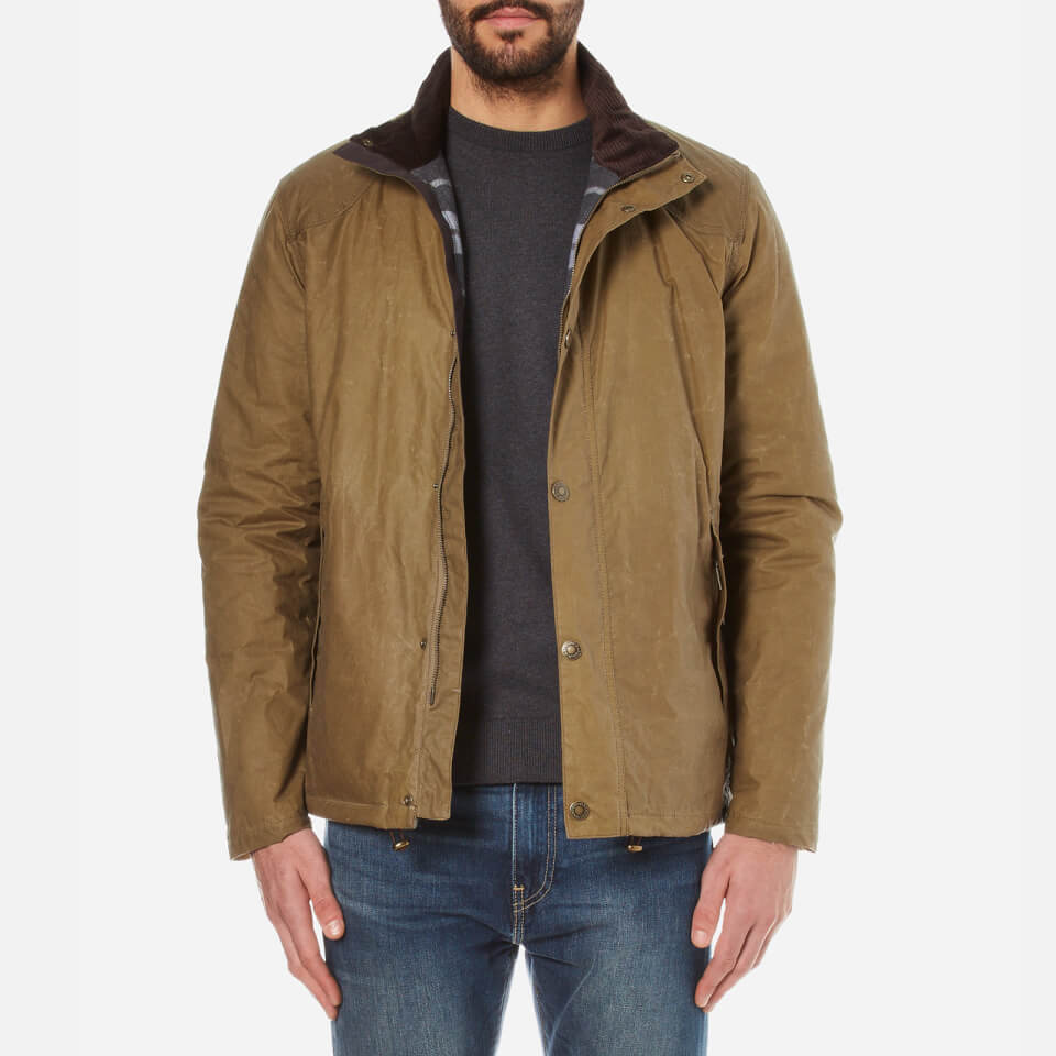 Barbour Men's Hilton Wax Jacket - Sand - Free UK Delivery Available
