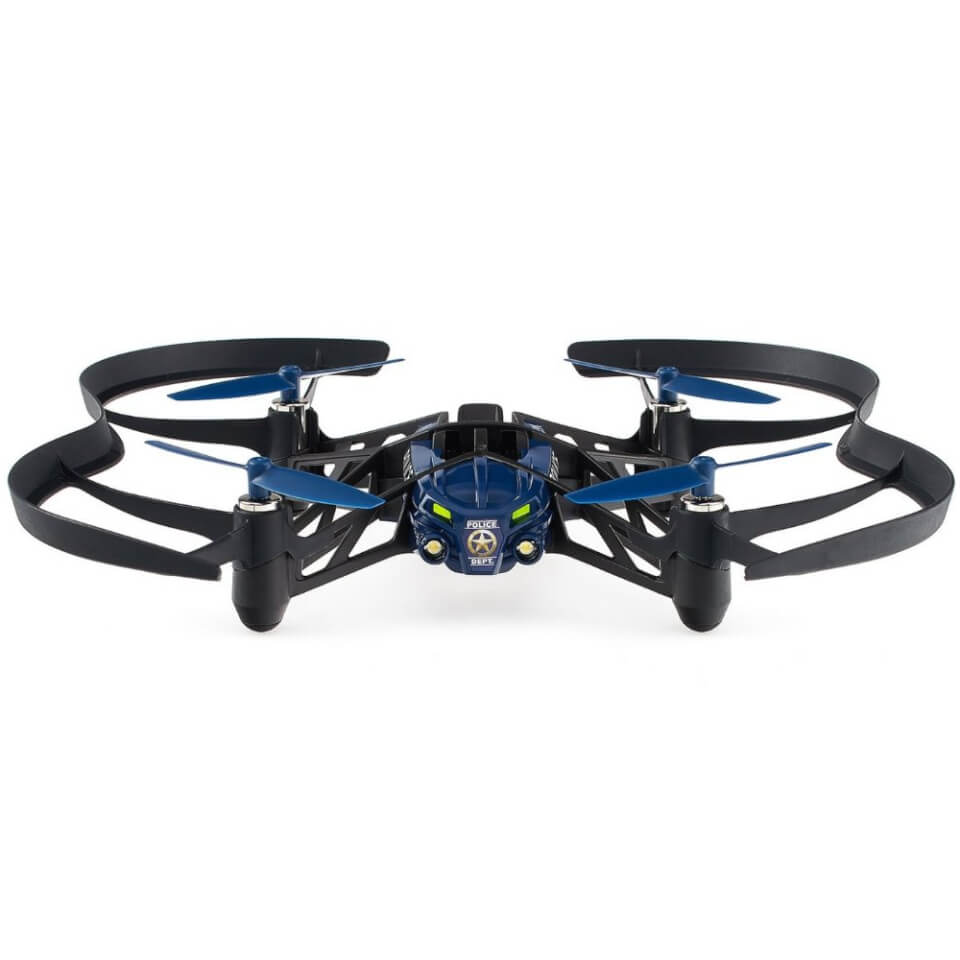 parrot evo airborne night drone blue